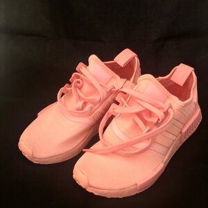 adidas Big Girls Size 4 NMD_R1 Lace Up Sneakers - Pink